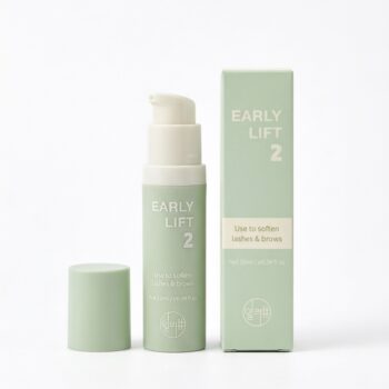 Early korean lash lift step 2