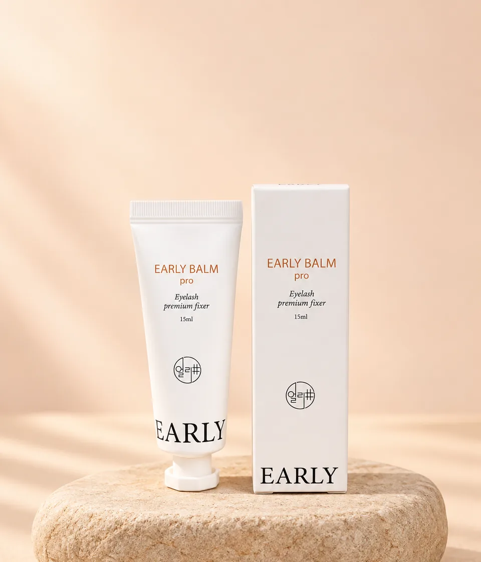 Early Balm Pro lash lift balm tube with its box