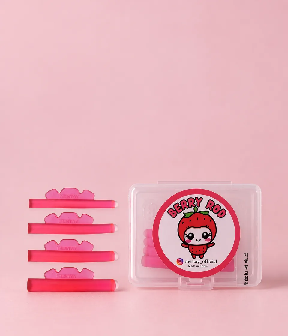 Mestay Berry Rod C curl lash lift rods and case