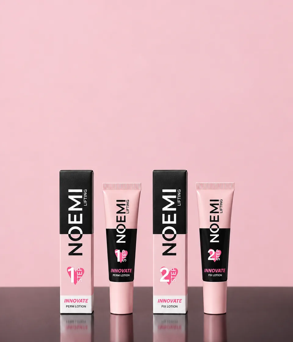Noemi Innovate cysteamine lash lifting set, step 1 and step 2